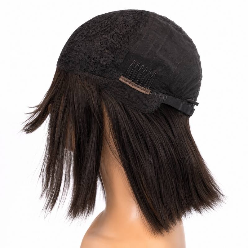 Straight Bang bob Wig