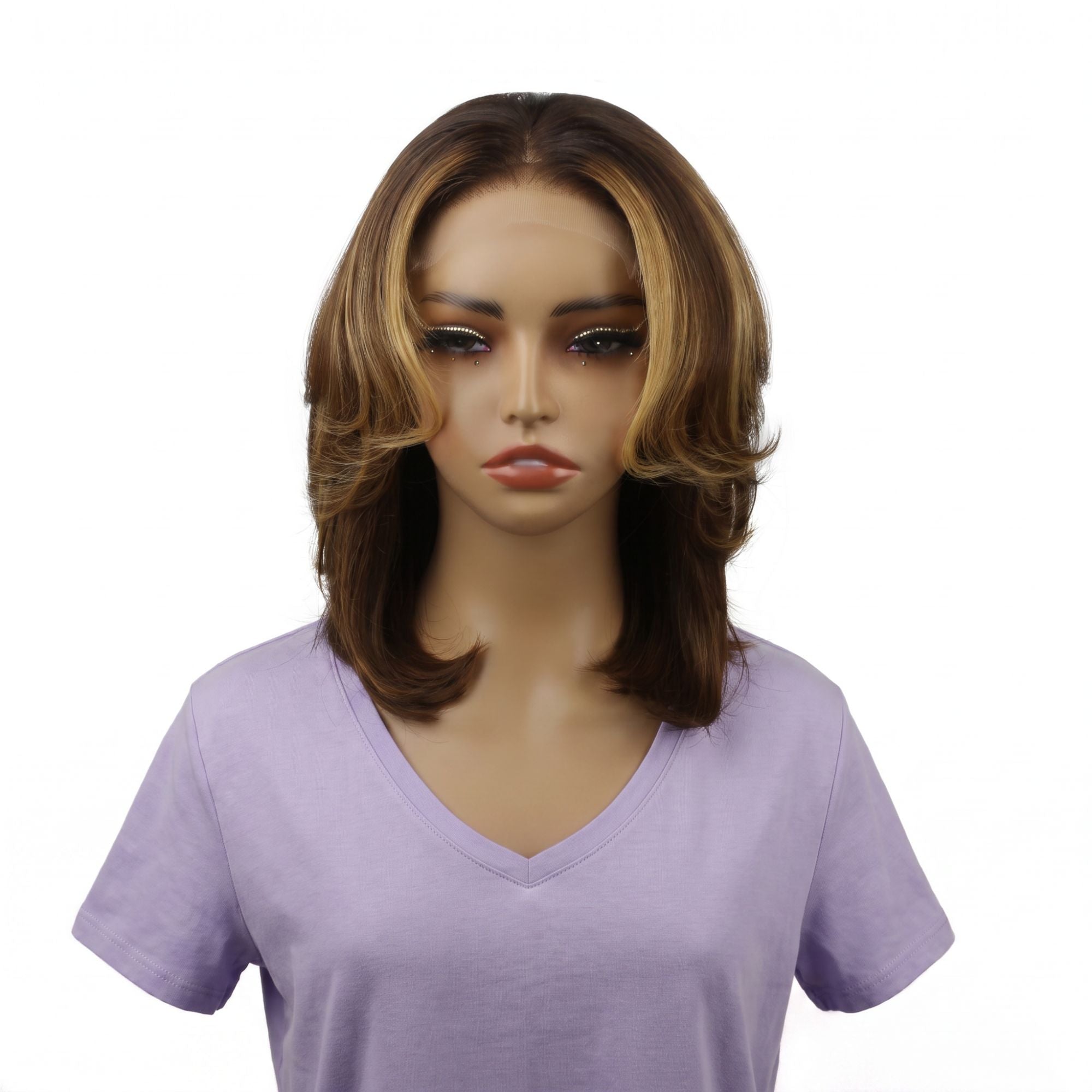 Raw Toffee Flip Glueless 5x5 HD Lace Closure Bob Wig