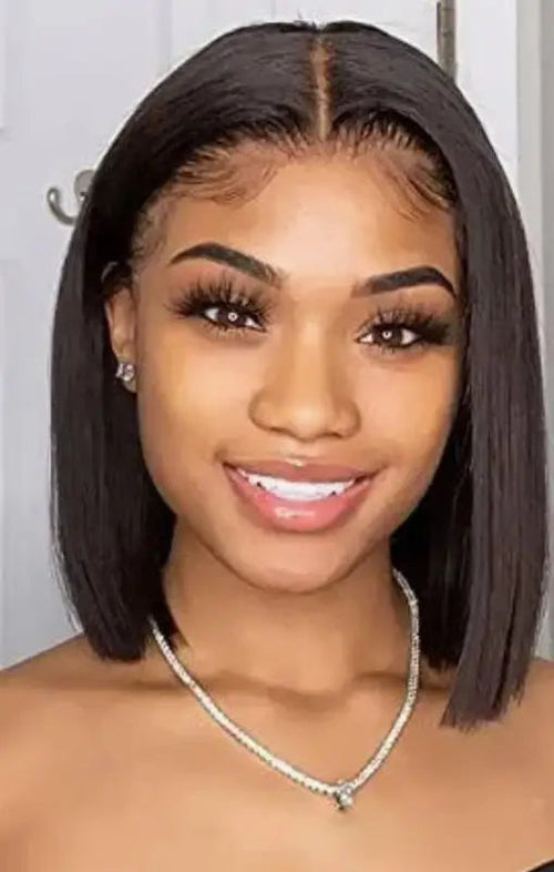 Alice | Long Bob Human Hair Wig with 4x4 Lace Front