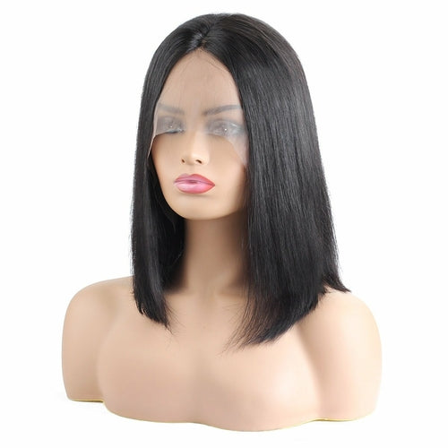 Malaysian Hair Silky Straight Short Wig Peruvian Fashion Bob Wigs
