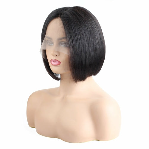 Malaysian Hair Silky Straight Short Wig Peruvian Fashion Bob Wigs