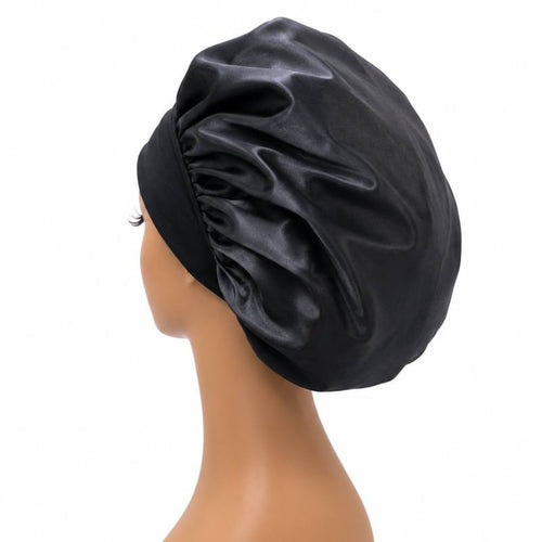 Black Silk Bonnet